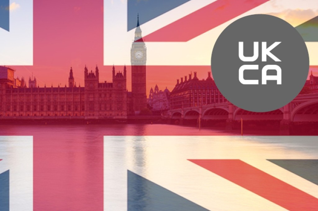Union Jack als Symbol für die UKCA-Zertifizierung.