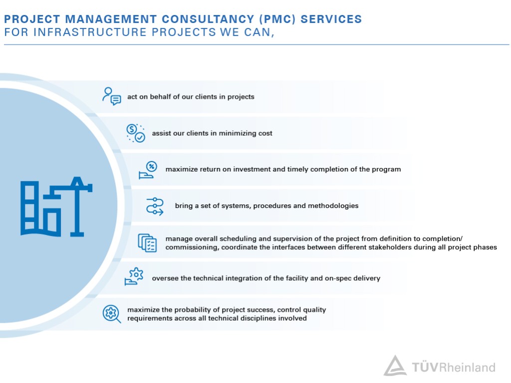 PMC services for infrastructure and construction projects