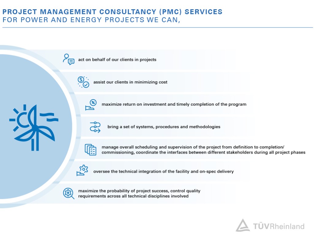 PMC services for power and energy projects