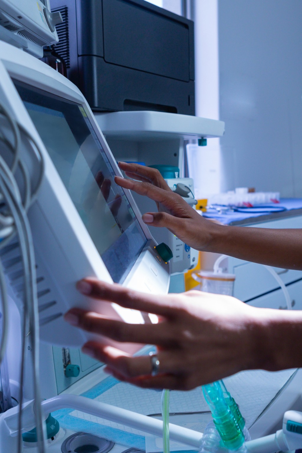 Aktives Medizinprodukt in der Anwendung.