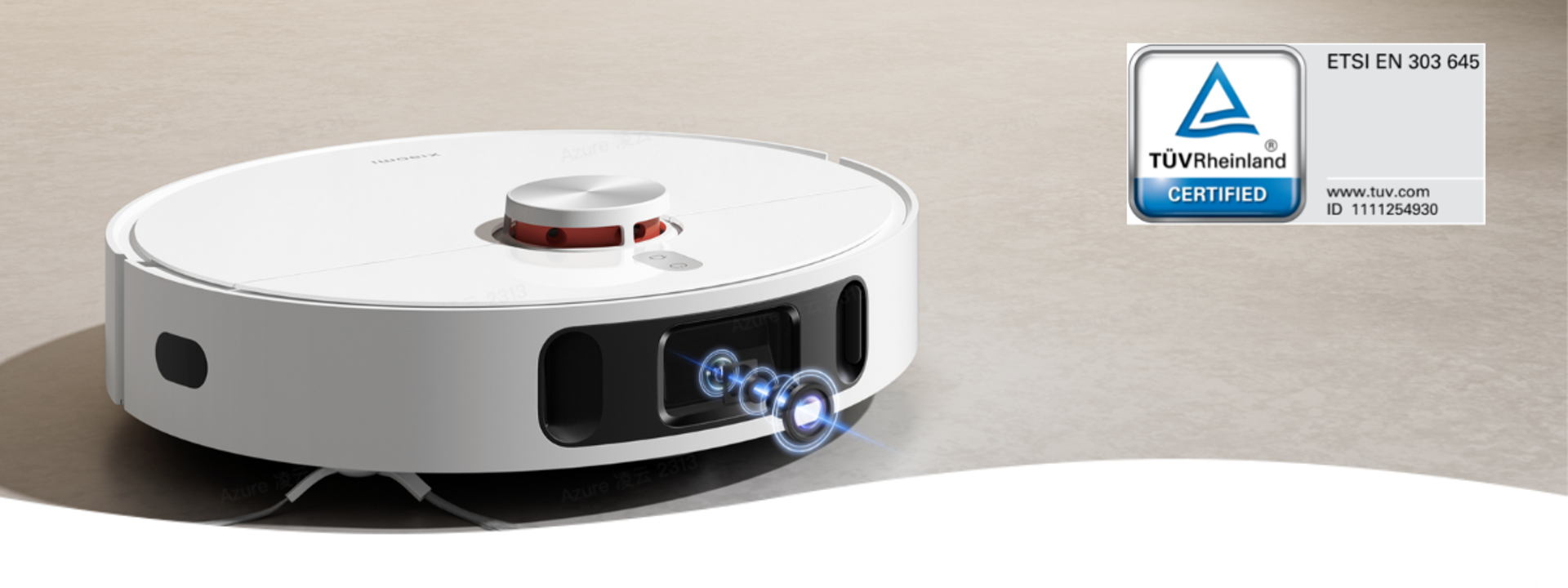 TÜV Rheinland certified the Xiaomi Robot Vacuum X10+.