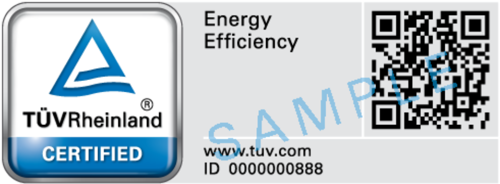 TUV Rheinland Test Mark Energy Efficiency